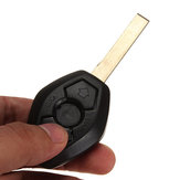 3-knoop auto sleutel hoesje voor BMW E39 E53 E60 E63 met blad